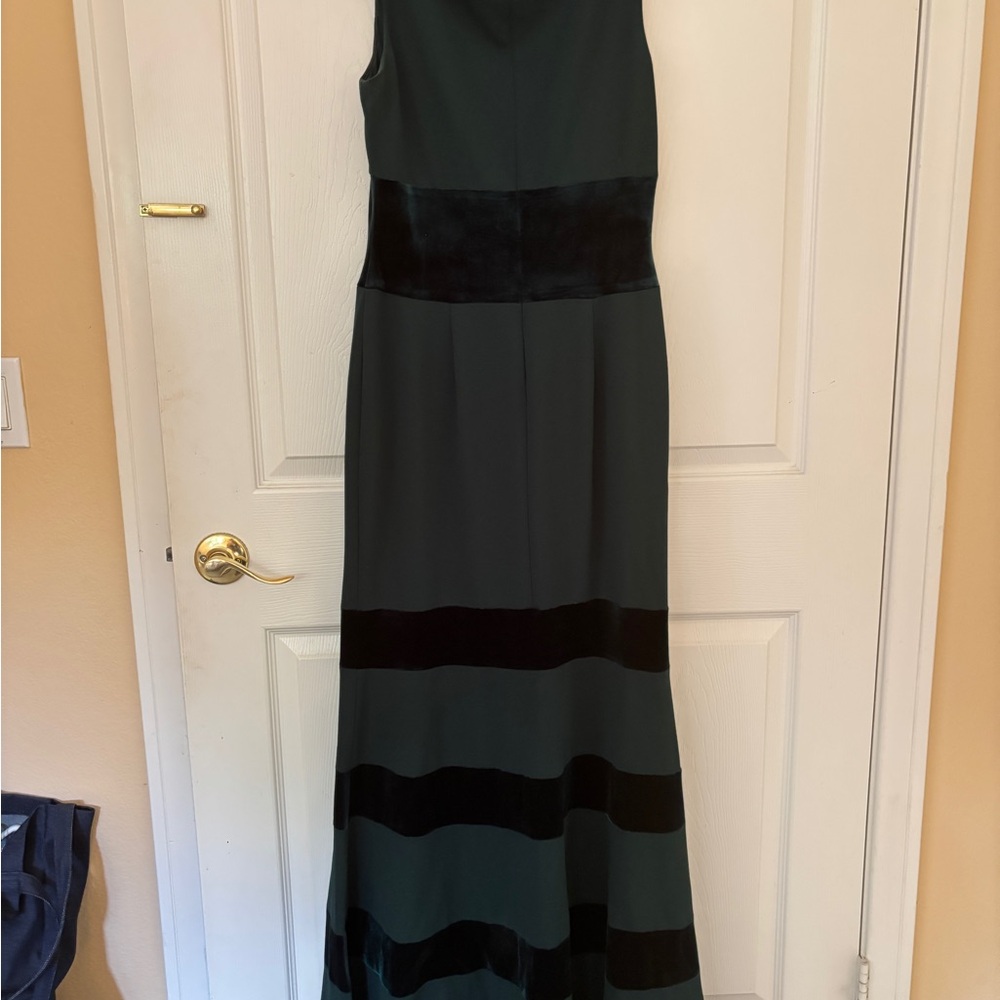 Vince Camuto Black and Green Maxi Dress